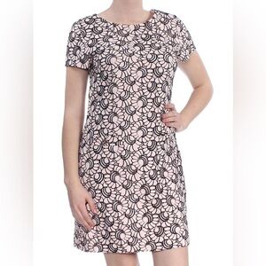 TOMMY HILFIGER Lace Floral Print Wear to Work Dress Pink Size 14 NEW